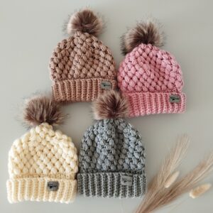 Rankų darbo megztos kepurės kūdikiams ir vaikams