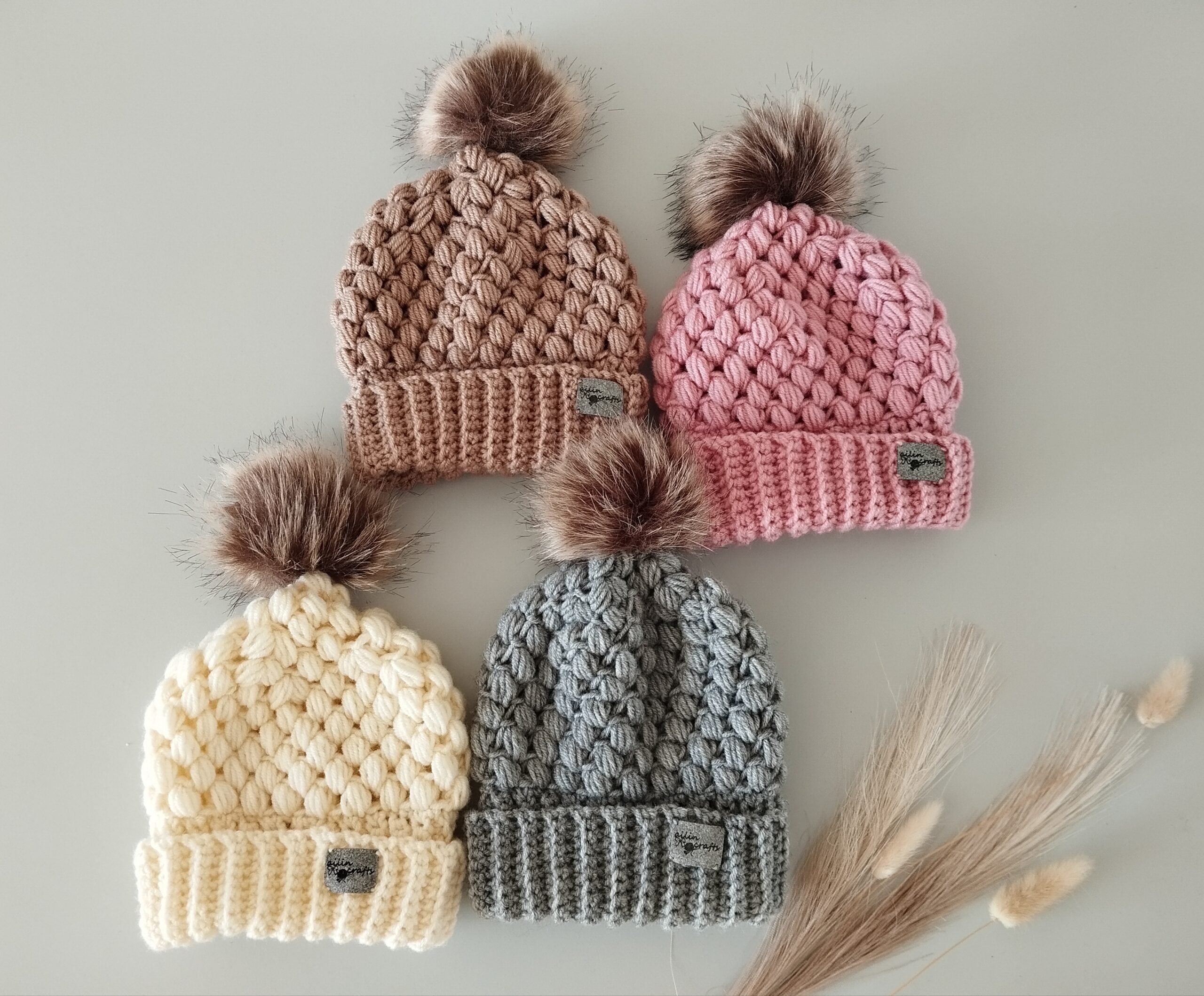 Rankų darbo megztos kepurės kūdikiams ir vaikams